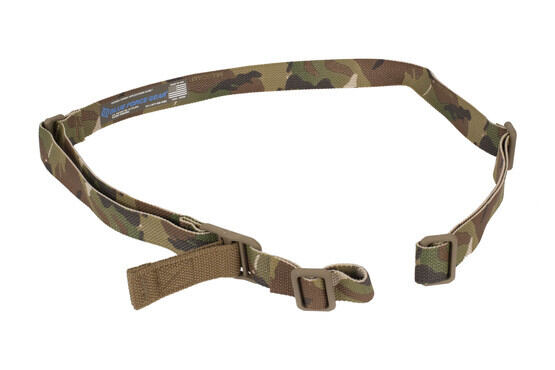 Blue Force Gear Vickers 2-Point combat sling with acetal hardware and MultiCam 1.25in sling
